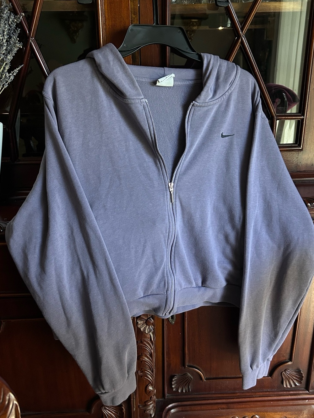 Nike Chill Knit Terry Zip-Up Hoodie in Dusty Lavender